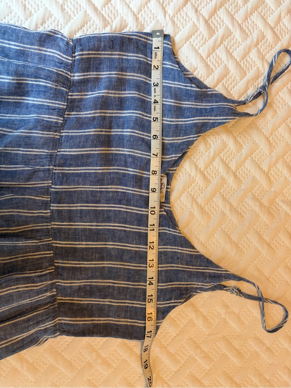 Rails | Blue and White Striped Spaghetti Strap Mini Dress - Picture 7 of 8